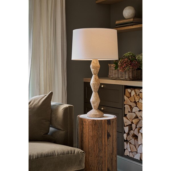 Crew Travertine Buffet Lamp